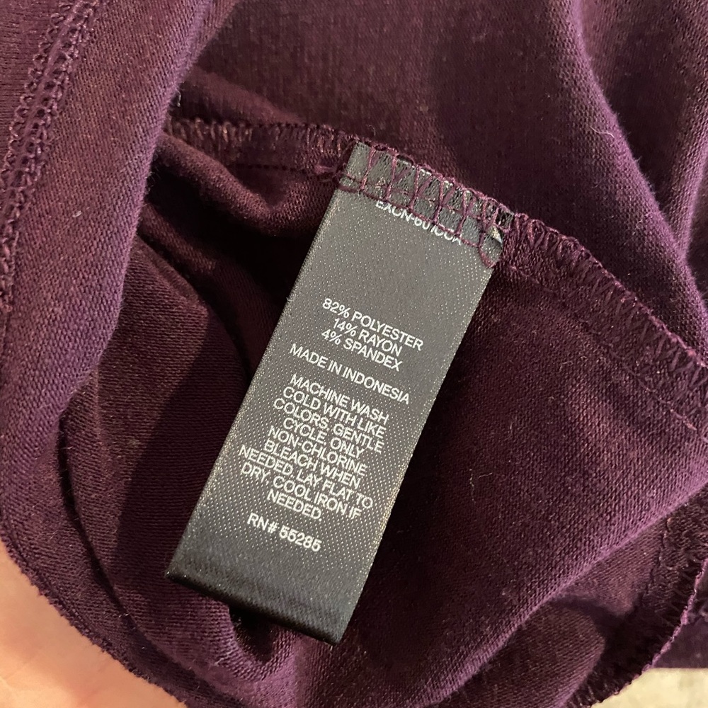 NWT Express Dress with sleeves L Dark Purple - Picture 5 of 5